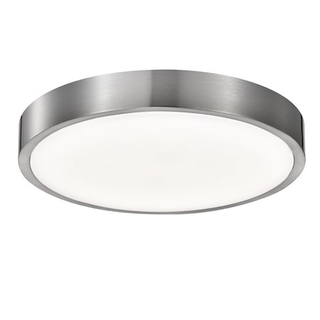 Sunpark 14 in. LED Ceiling Flush Mount Light 4000K, Satin Nickel Finish DC336D-4000K-62